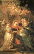 Peter Paul Rubens Aparicion of Maria to San IIdefonso oil painting reproduction